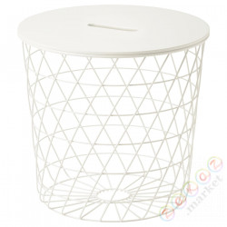 ⭐KVISTBRO⭐Стол сmiejscem do przechowywania, белый, 44 cm⭐ИКЕА-30349452
