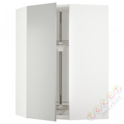 ⭐METOD⭐Шкаф навесной угловой с каруселью, белый/Havstorp светло-серый, 68x100 cm⭐ИКЕА-49538202