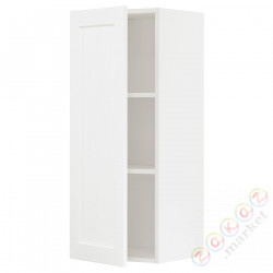 ⭐METOD⭐Навесной шкаф с полками, белый Enköping/белый имитация дерева, 40x100 cm⭐ИКЕА-39473461