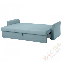 ⭐HOLMSUND⭐Трехместный диван-кровать, Оррста голубой⭐ИКЕА-89240756