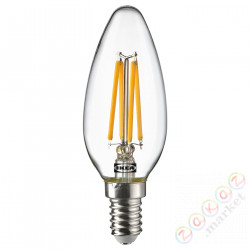 ⭐SOLHETTA⭐Żarówka LED E14 250 люмен, люстра/прозрачный⭐ИКЕА-60498761