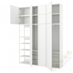 ⭐PLATSA⭐Гардероб11 дверь, белый/FONNES белый, 200x42x261 cm⭐ИКЕА-49437415