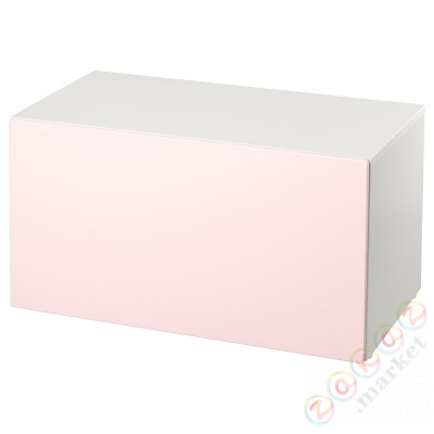 ⭐SMASTAD⭐Скамейка с контейнером для игрушек, белый/бледно-розовый, 90x52x48 cm⭐ИКЕА-29389156