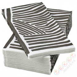 ⭐NABBFISK⭐Салфетки, шаблон белый/черный, 38x38 cm⭐ИКЕА-20568869