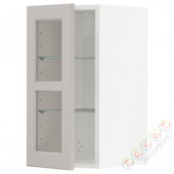 ⭐METOD⭐Шах половина/стакан Drz, белый/Lerhyttan светло-серый, 30x60 cm⭐ИКЕА-59469887