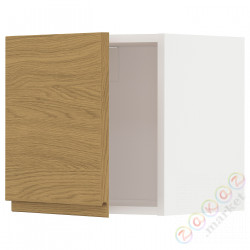⭐METOD⭐Навесной шкаф, белый/Voxtorpподражание. дуб, 40x40 cm⭐ИКЕА-49537962