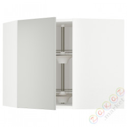 ⭐METOD⭐Шкаф навесной угловой с каруселью, белый/Havstorp светло-серый, 68x60 cm⭐ИКЕА-29539325