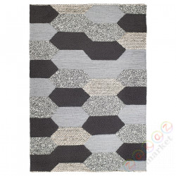 ⭐KOLLUND⭐Коврик ровный, wykonano ręcznт.е.Серый, 170x240 cm⭐ИКЕА-20374569