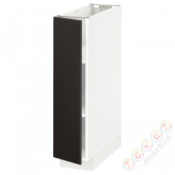 ⭐METOD⭐Кабинет ул./полки, белый/Кунгсбака антрацит, 20x60 cm⭐ИКЕА-19466452