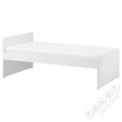 ⭐SLAKT⭐Каркас кровати с реечным дном, белый, 90x200 cm⭐ИКЕА-79227755