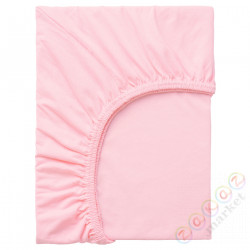 ⭐LEN⭐Простыня на резинке на резинке, розовый, 80x165 cm⭐ИКЕА-70465294