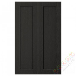 ⭐LERHYTTAN⭐Затвор 2 шт., черный морилка, 25x80 cm⭐ИКЕА-10356066