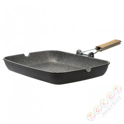 ⭐HUSKNUT⭐Сковорода-гриль., черный, 36x26 cm⭐ИКЕА-70453012