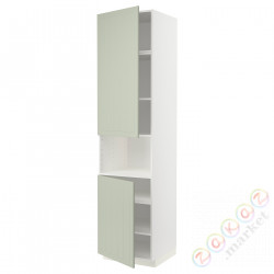 ⭐METOD⭐Ш x В ст микрофон 2Drz/половина, белый/Stensund светло-зеленый, 60x60x240 cm⭐ИКЕА-19487096